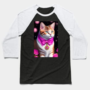 Glowy British Shorthair Kitten Baseball T-Shirt